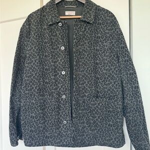 Wallace and Barnes by J.Crew men’s leopard chore jacket